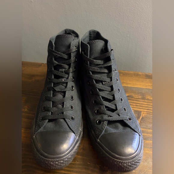 Converse Men's All Star Black High-Top Sneakers Men’s Size 10 Women’s Size 12 - Picture 6 of 15